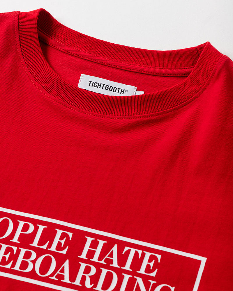 PEOPLE HATE SKATE S/S T-SHIRT -RED-