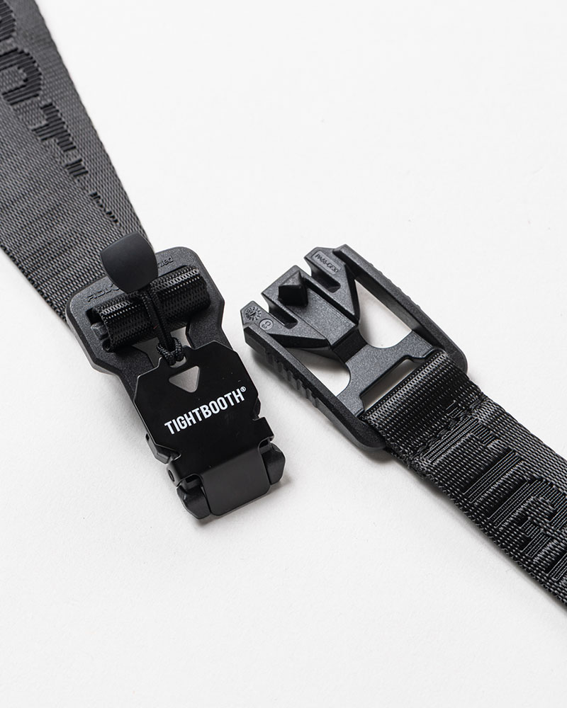 JACQUARD LOGO BELT -BLACK-