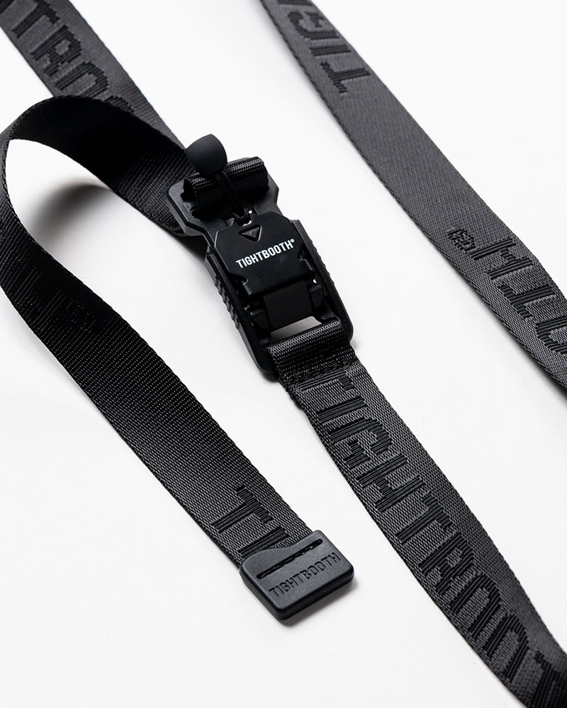 JACQUARD LOGO BELT -BLACK-