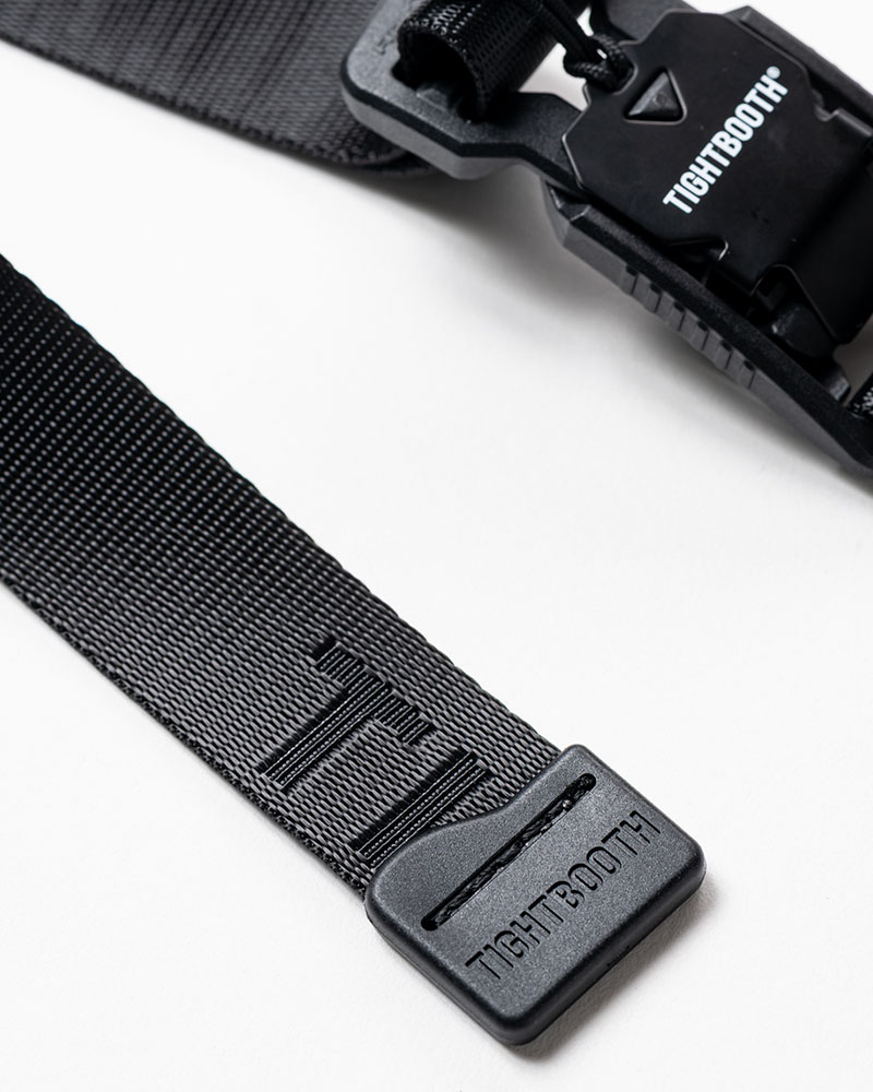 JACQUARD LOGO BELT -BLACK-