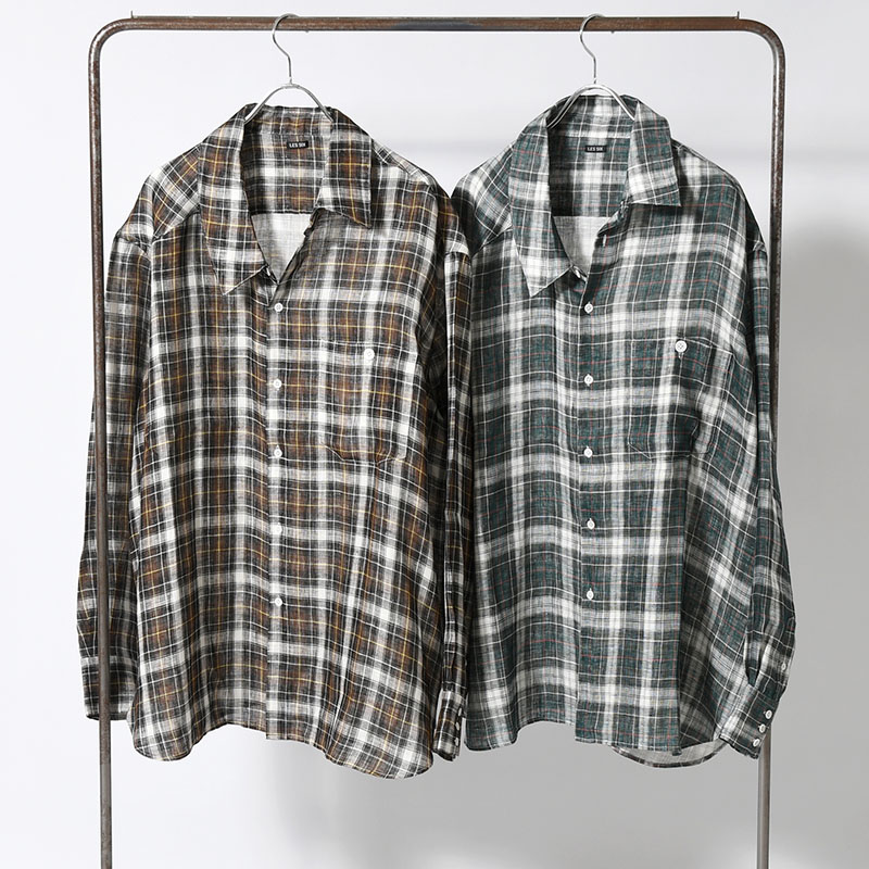 CHECK SLIP SHIRT -2.COLOR-