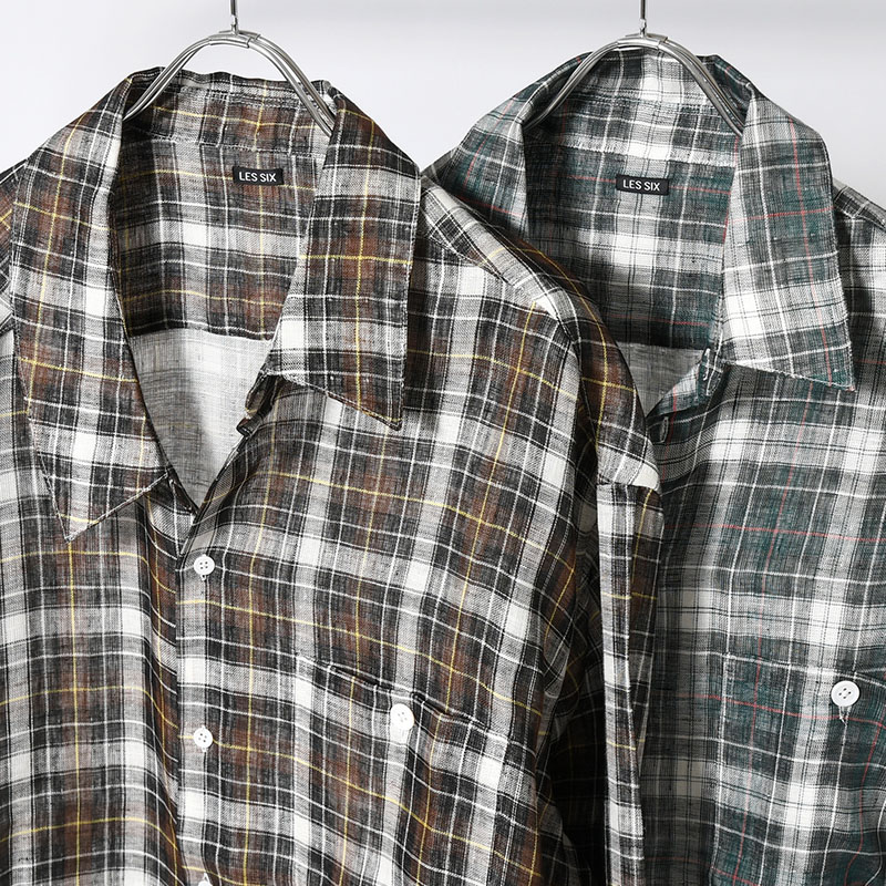 CHECK SLIP SHIRT -2.COLOR-