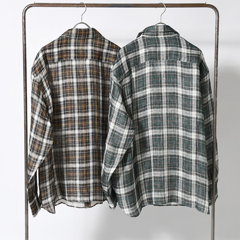 CHECK SLIP SHIRT -2.COLOR-