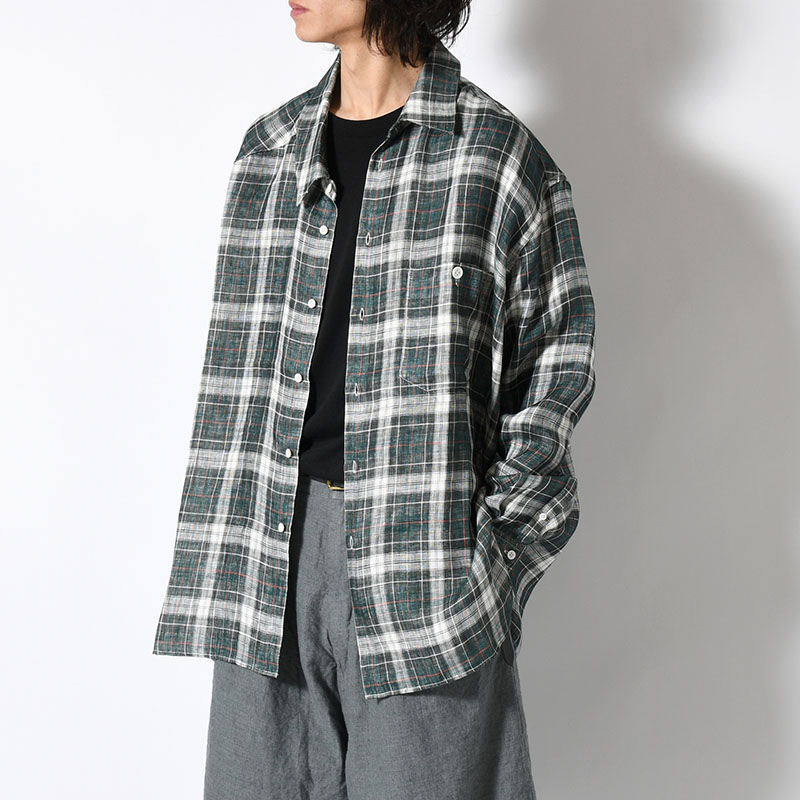 CHECK SLIP SHIRT -2.COLOR-