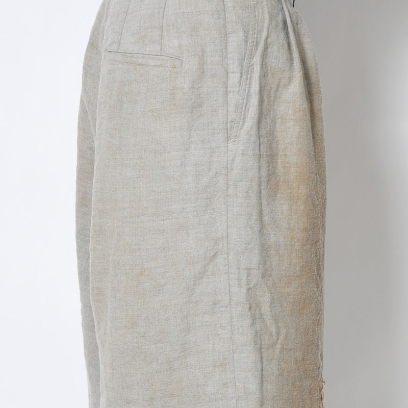 DESTROYED REBEL WEIRD LENGTH SHORTS -GRAY-