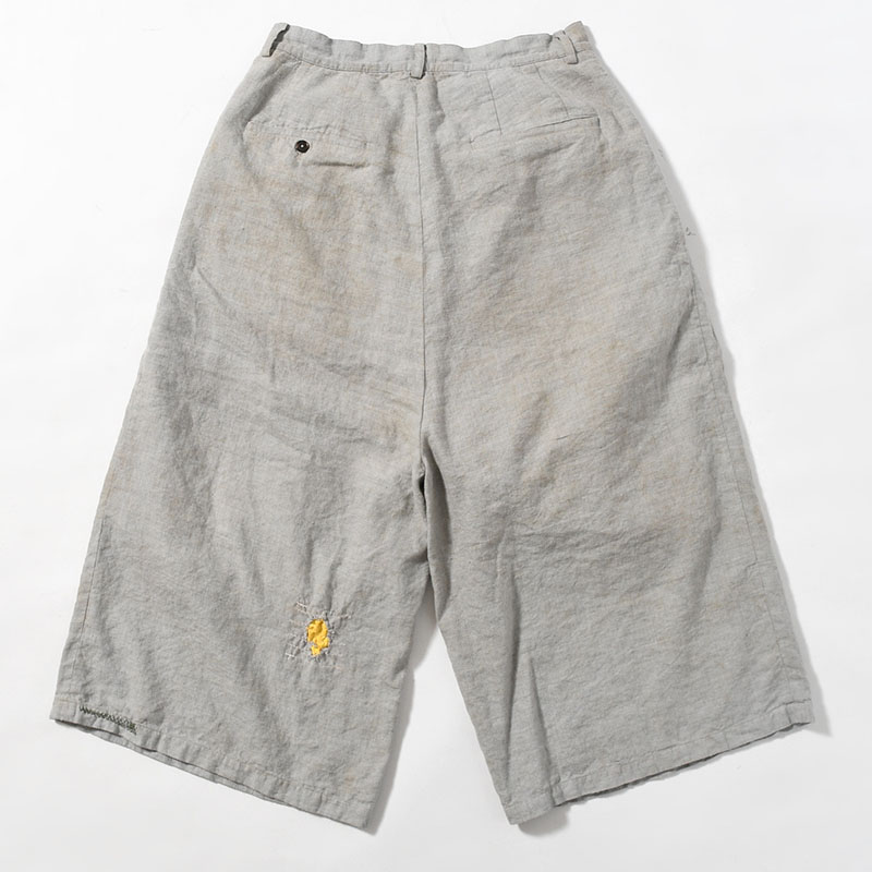 DESTROYED REBEL WEIRD LENGTH SHORTS -GRAY-