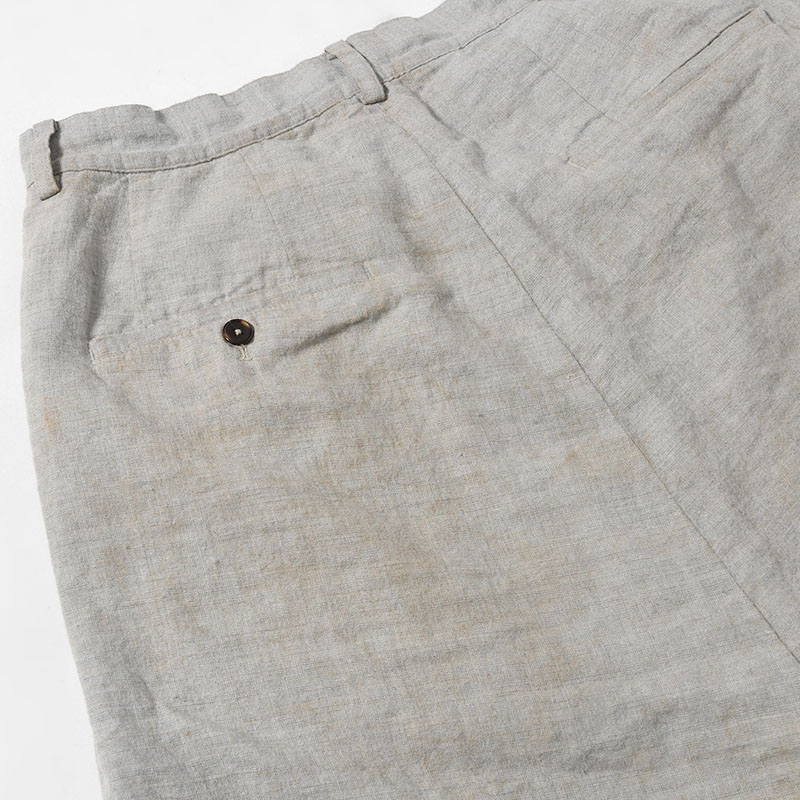 DESTROYED REBEL WEIRD LENGTH SHORTS -GRAY-