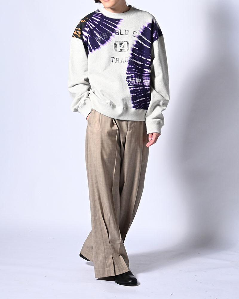 Tie-Dye Sweat Shirt -OATMEAL-