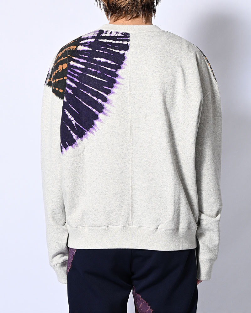 Tie-Dye Sweat Shirt -OATMEAL-