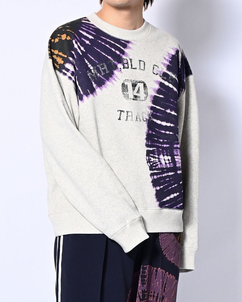 Tie-Dye Sweat Shirt -OATMEAL-