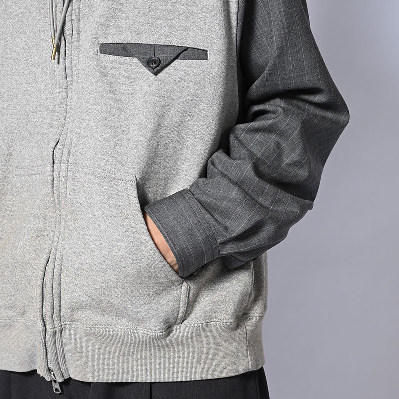 Combination Zip Hoodie -2.COLOR-