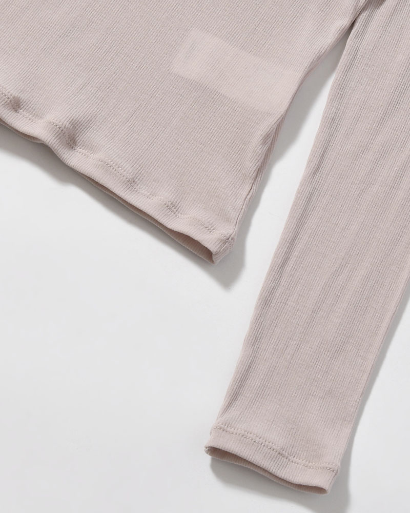 ROUND T-SHIRT (Women) -BEIGE-