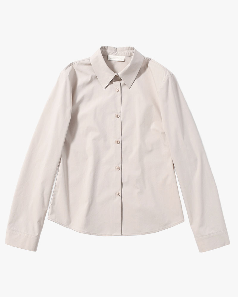 SLIM SHIRT (Women) -BEIGE-