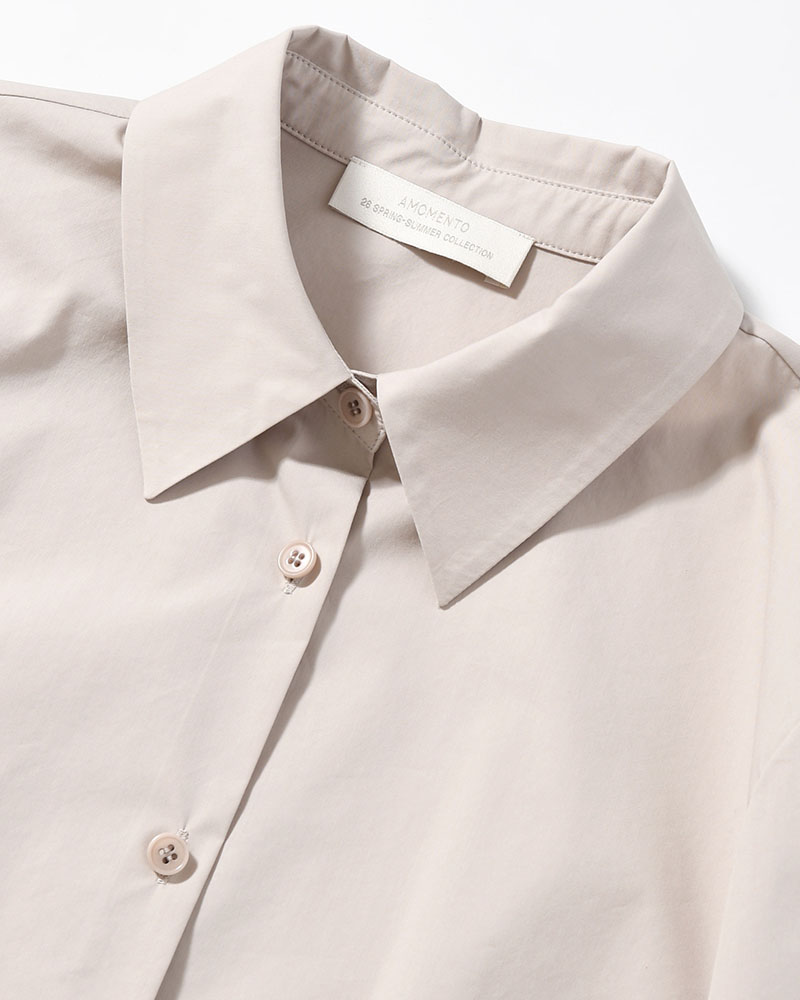 SLIM SHIRT (Women) -BEIGE-