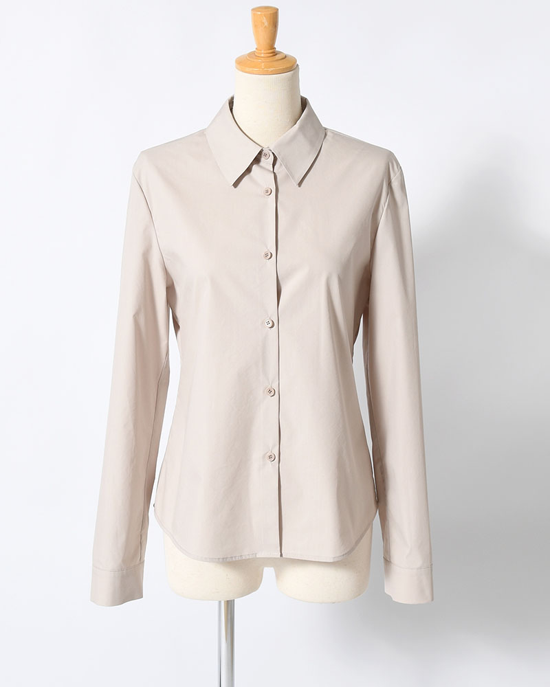 SLIM SHIRT (Women) -BEIGE-