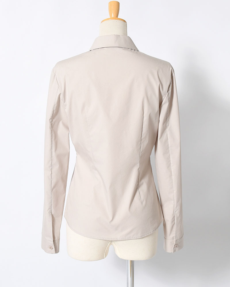 SLIM SHIRT (Women) -BEIGE-