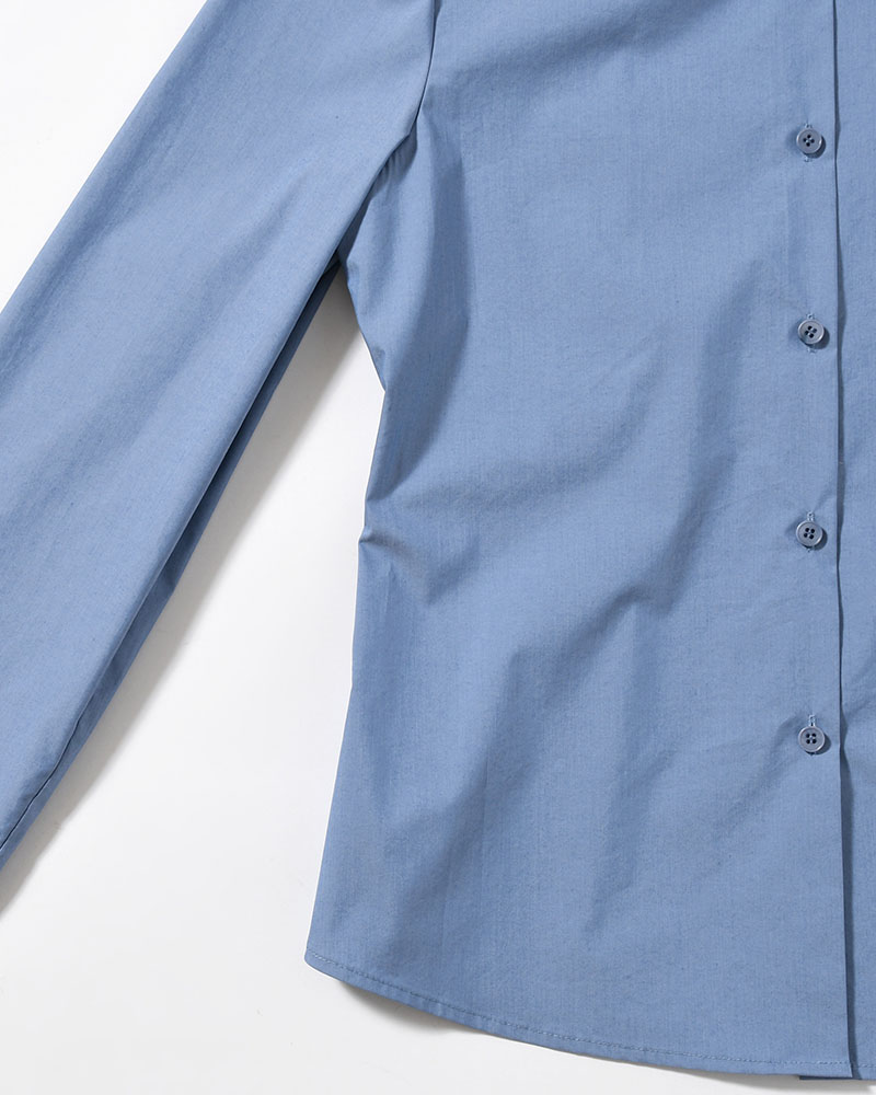 SLIM SHIRT (Women) -BLUE-