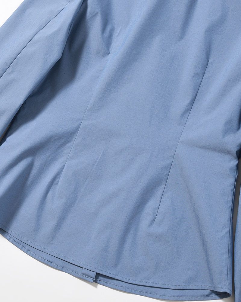 SLIM SHIRT (Women) -BLUE-