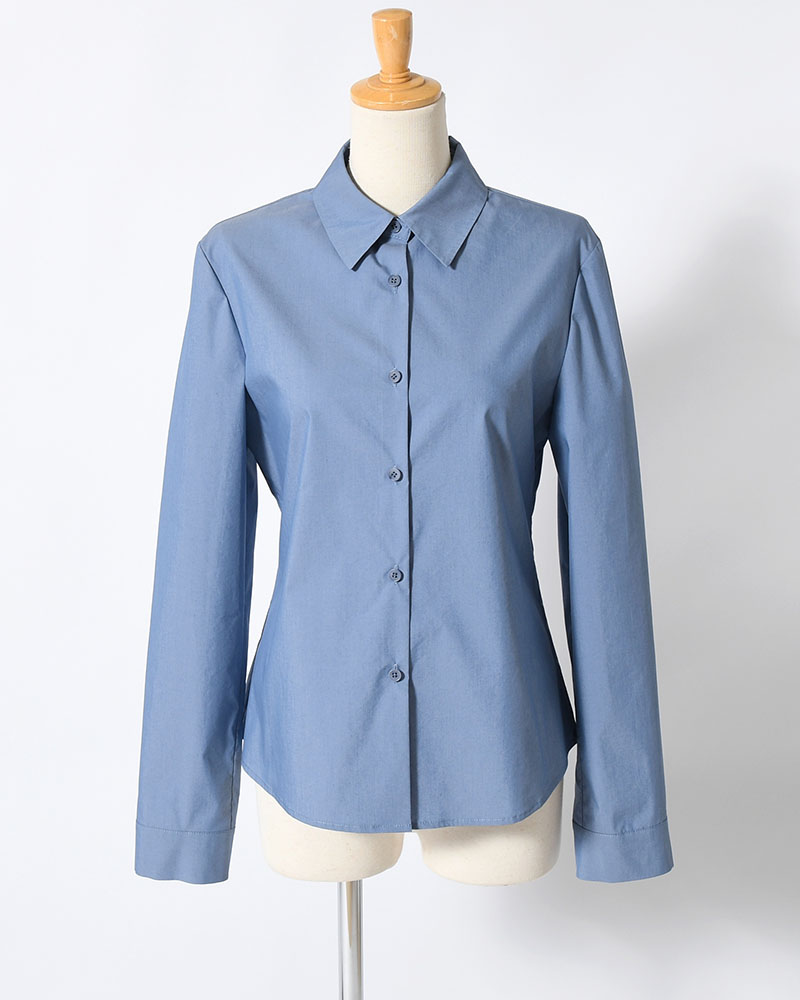 SLIM SHIRT (Women) -BLUE-