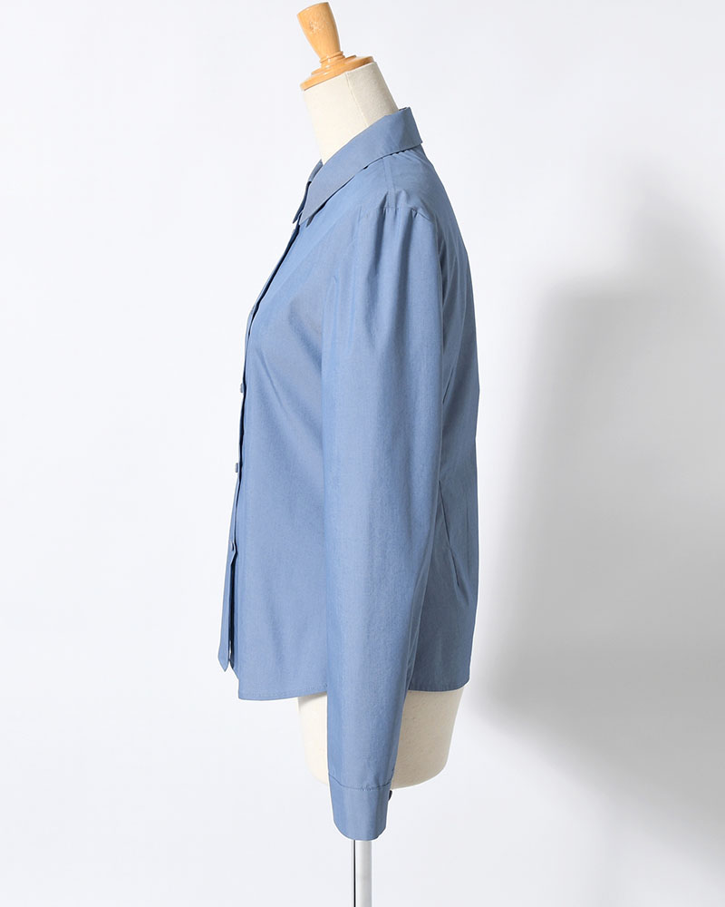 SLIM SHIRT (Women) -BLUE-