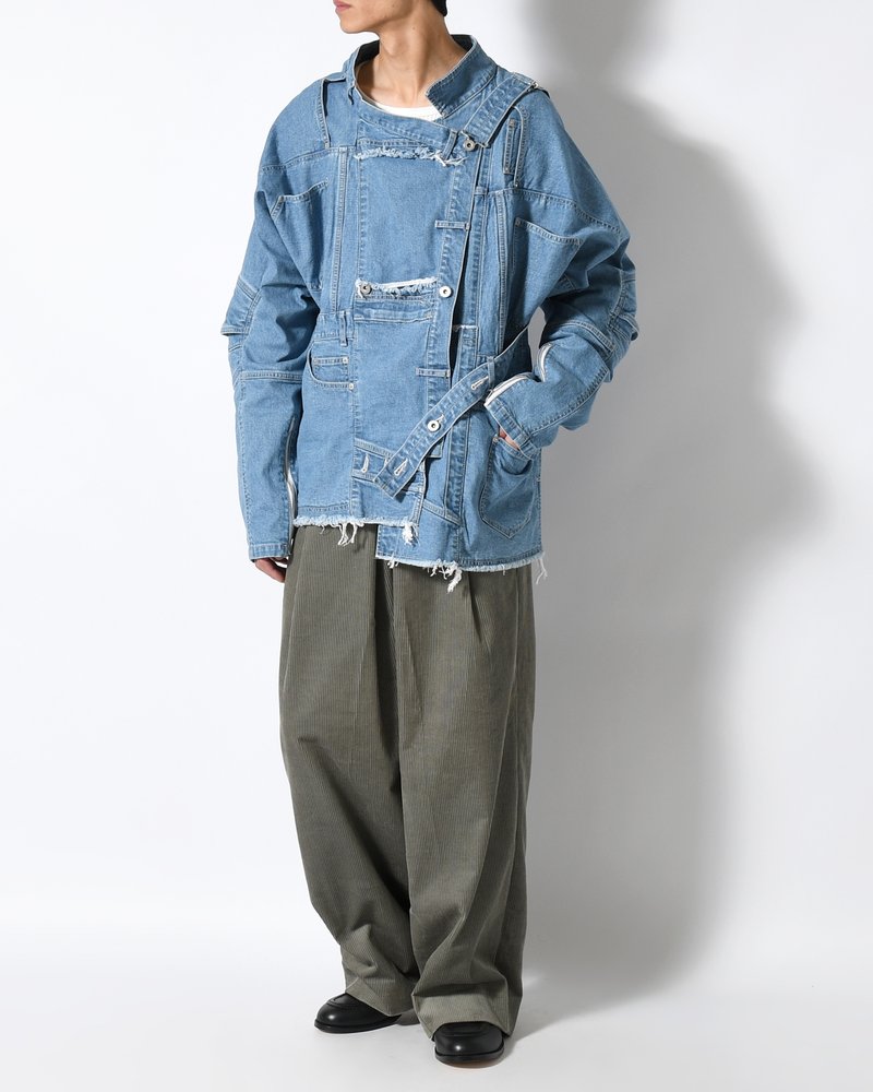 PUZZLE DENIM JACKET -INDIGO FADE-