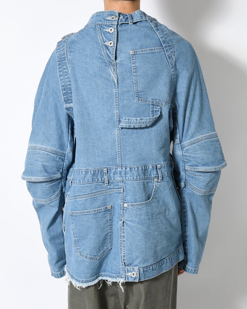 PUZZLE DENIM JACKET -INDIGO FADE-