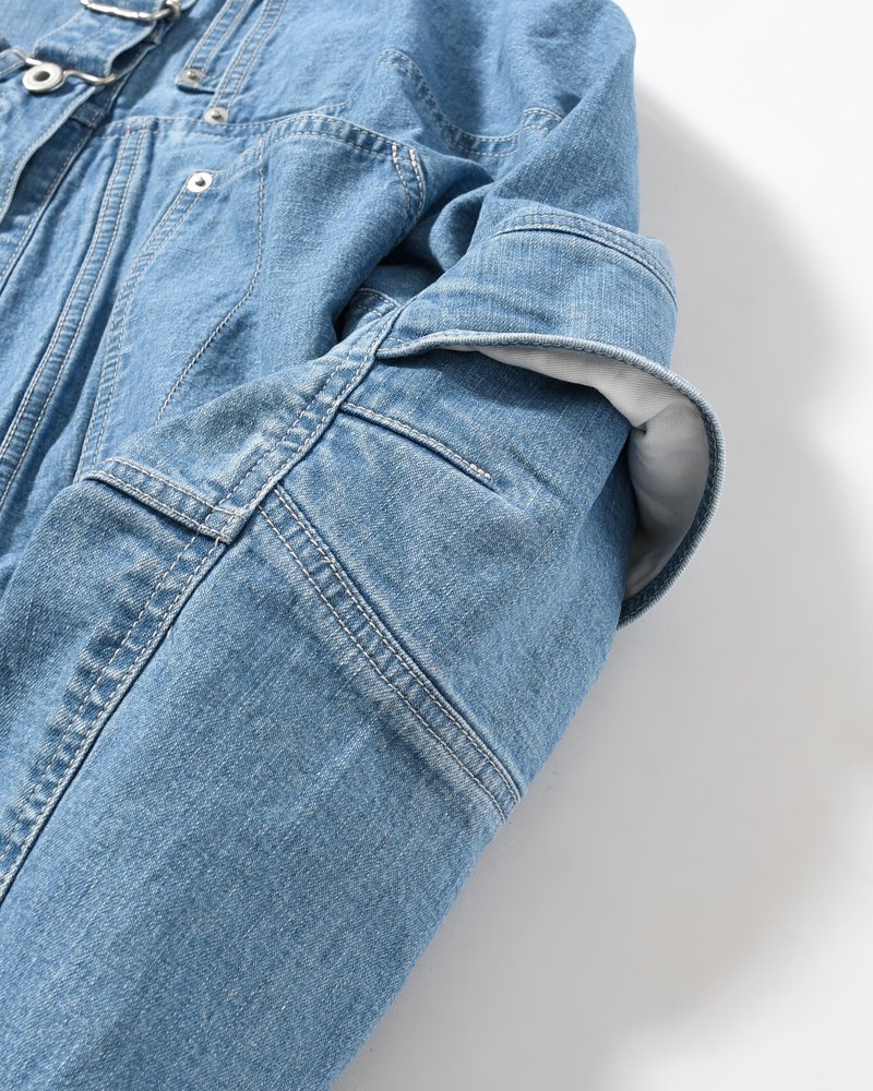 PUZZLE DENIM JACKET -INDIGO FADE-
