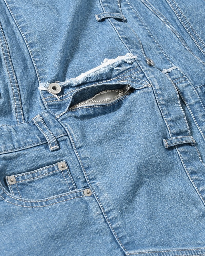 PUZZLE DENIM JACKET -INDIGO FADE-