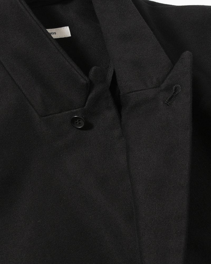 MOLE SKIN TAILORED JACKET -BLACK-