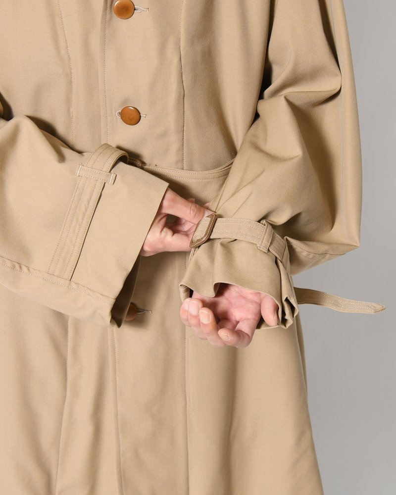 MOTORCYCLE COAT -BEIGE-