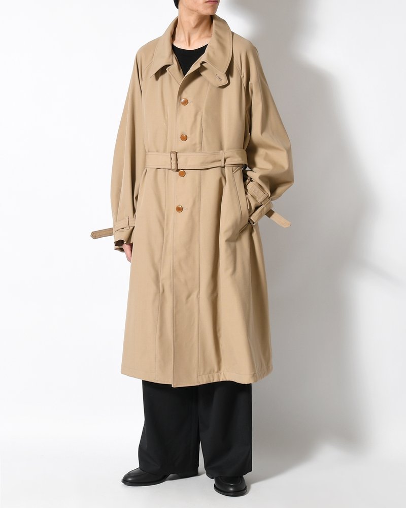 MOTORCYCLE COAT -BEIGE-