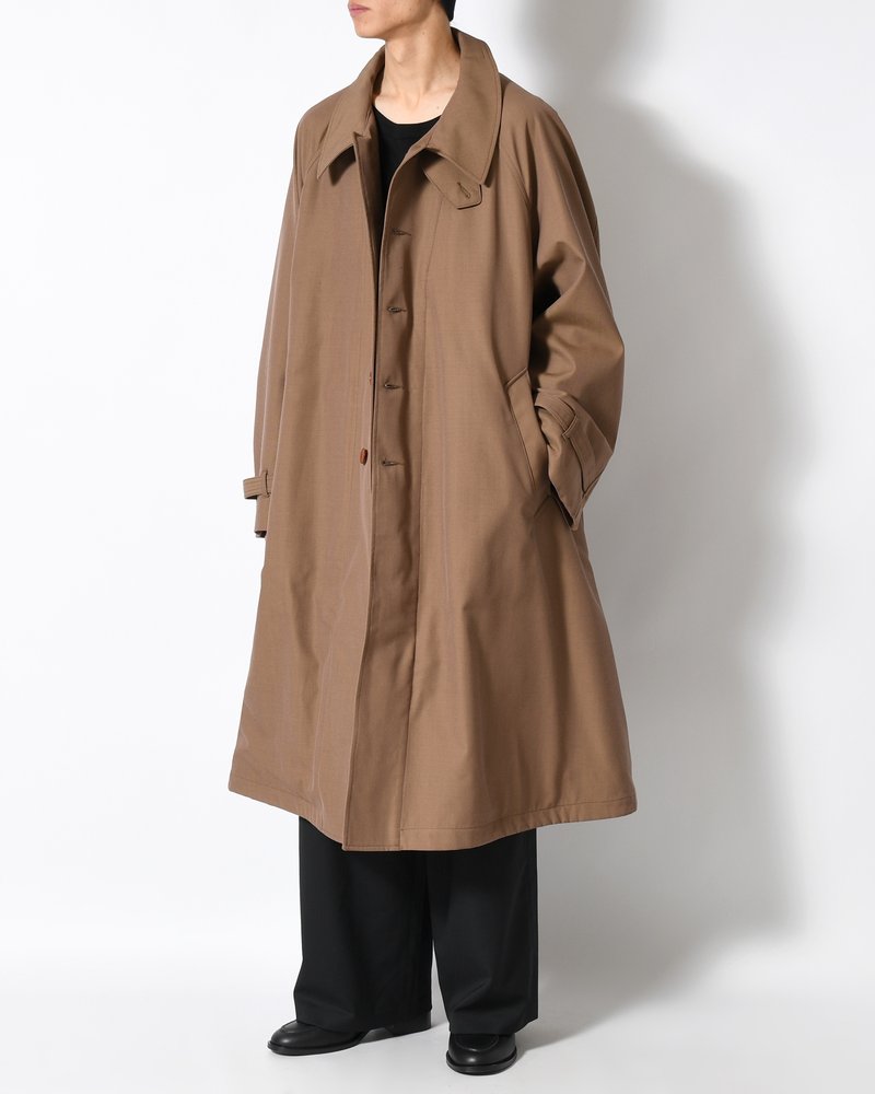 MOTORCYCLE COAT -BROWN-