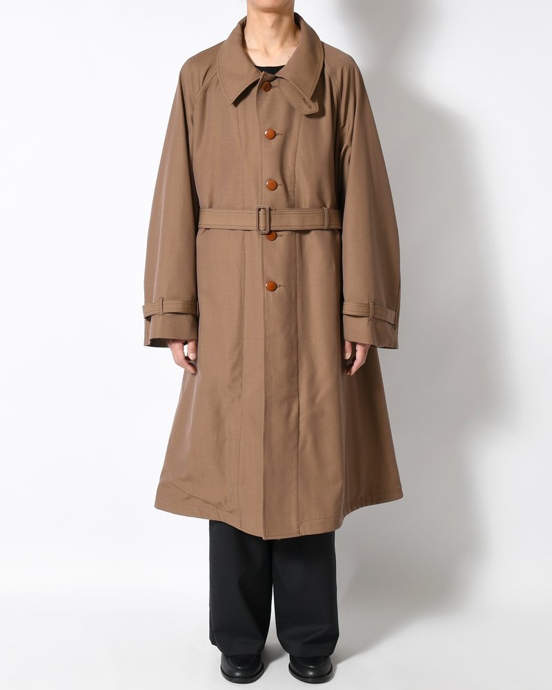 MOTORCYCLE COAT -BROWN-