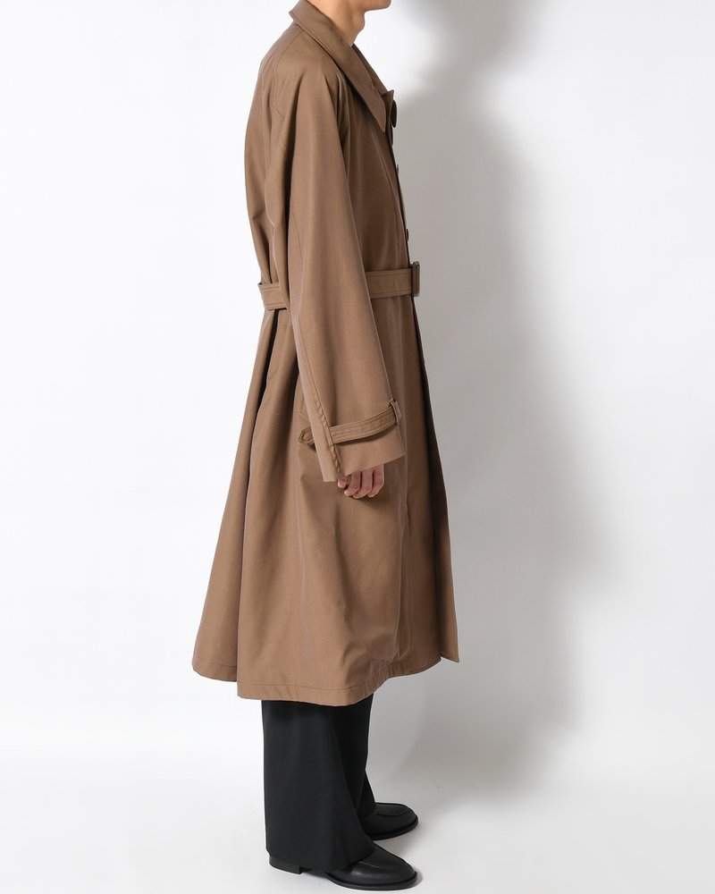 MOTORCYCLE COAT -BROWN-