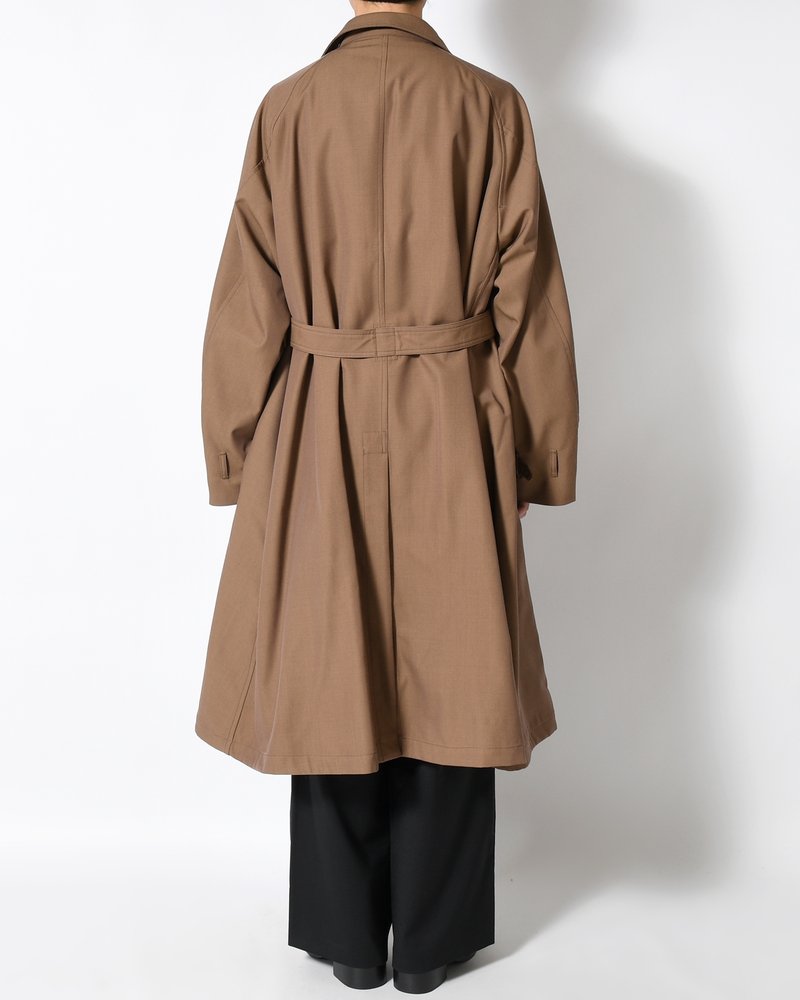 MOTORCYCLE COAT -BROWN-