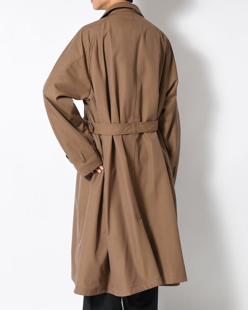 MOTORCYCLE COAT -BROWN-