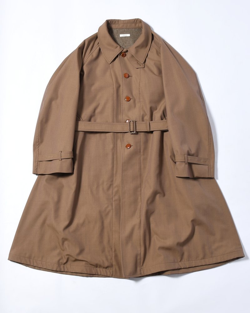 MOTORCYCLE COAT -BROWN-