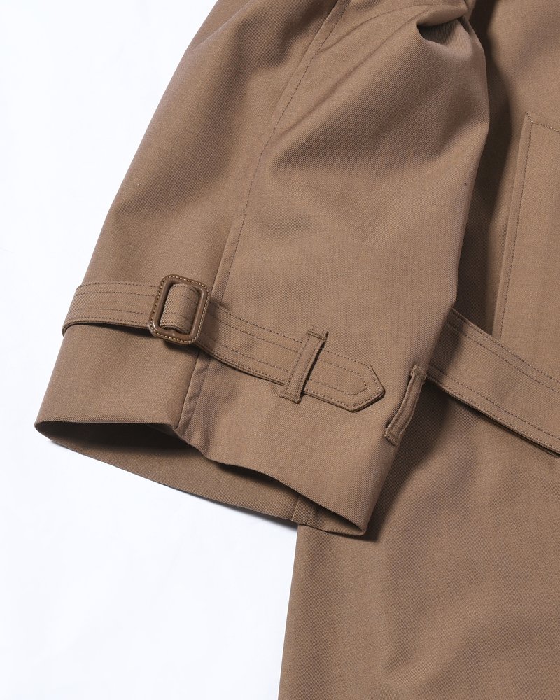 MOTORCYCLE COAT -BROWN-