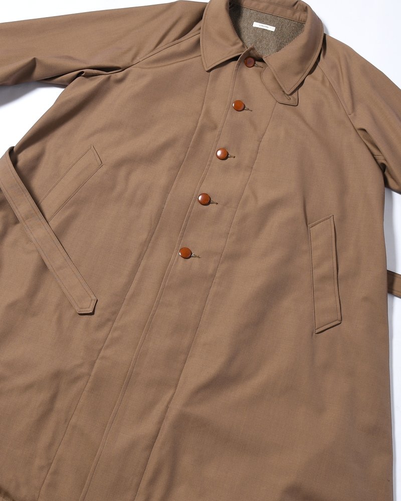 MOTORCYCLE COAT -BROWN-