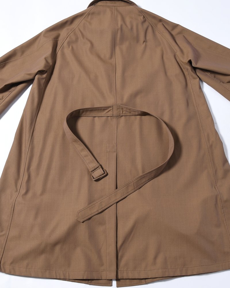 MOTORCYCLE COAT -BROWN-
