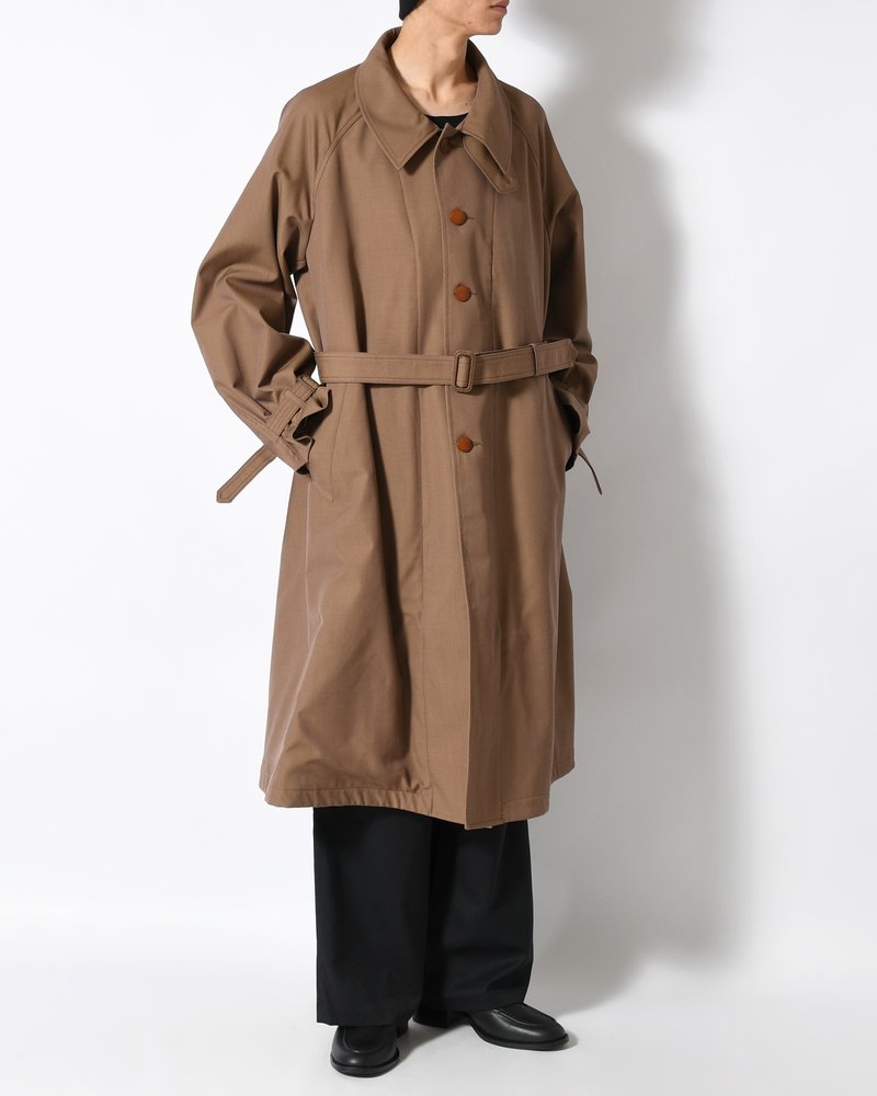 MOTORCYCLE COAT -BROWN-