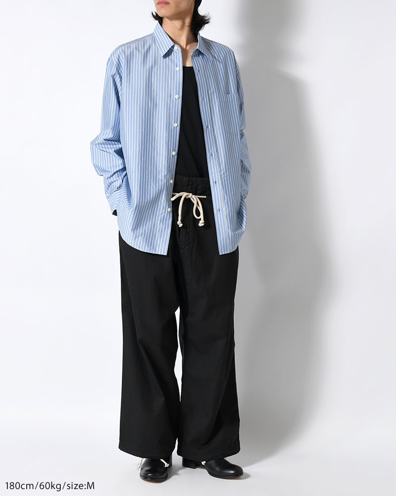 DRAWCORD PANTS -BLACK-