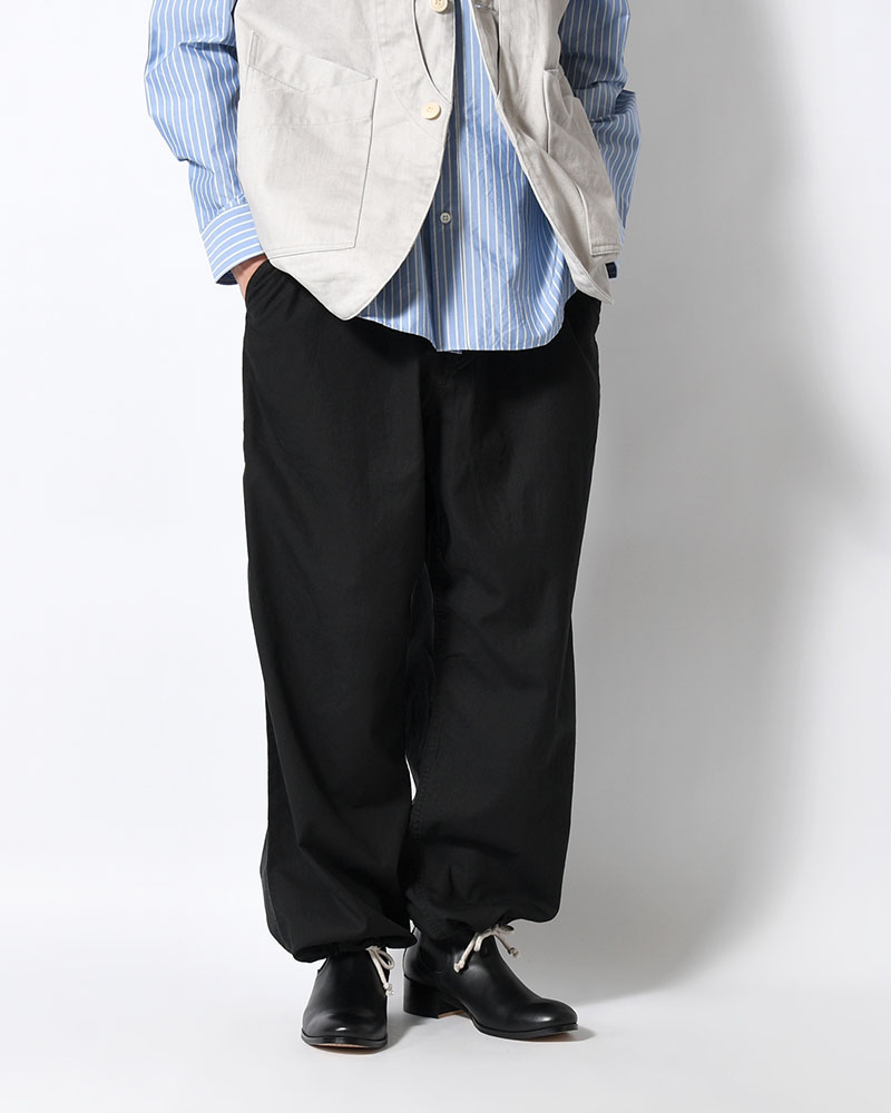 DRAWCORD PANTS -BLACK-