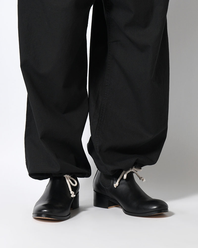 DRAWCORD PANTS -BLACK-