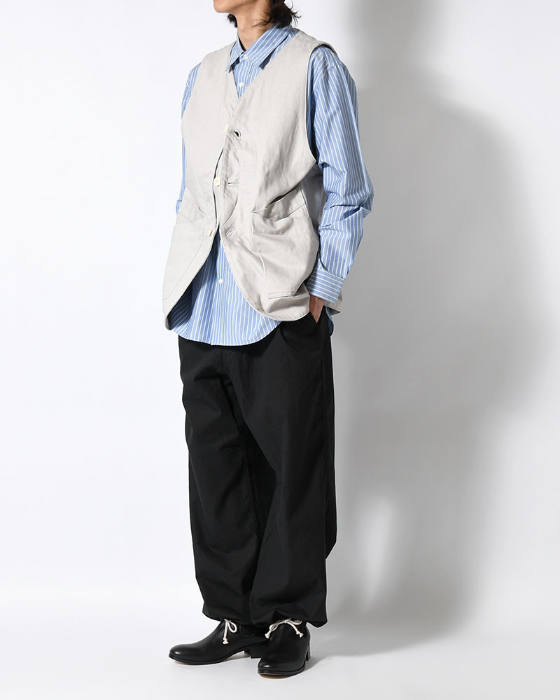 DRAWCORD PANTS -BLACK-