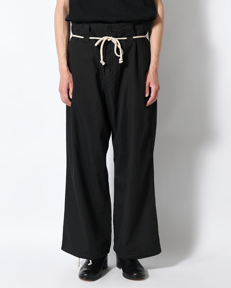 DRAWCORD PANTS -BLACK-