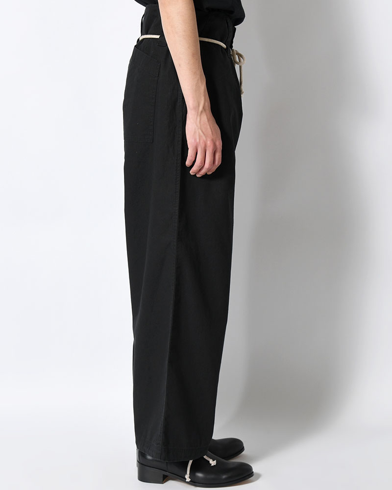 DRAWCORD PANTS -BLACK-