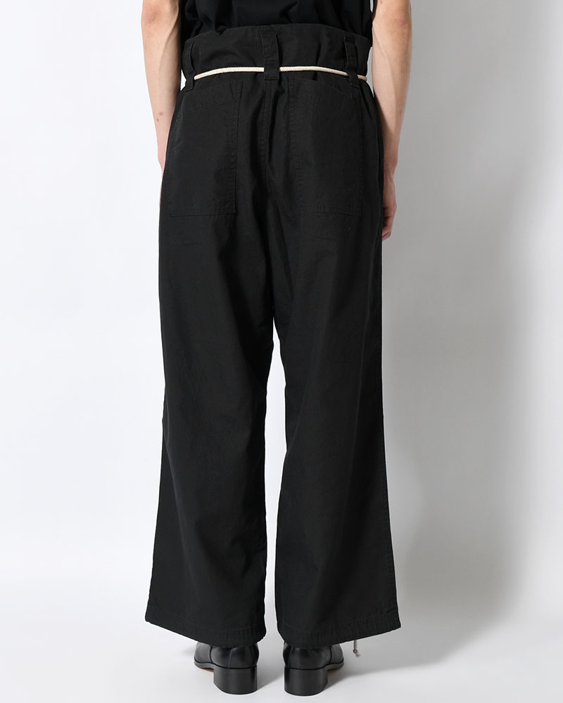 DRAWCORD PANTS -BLACK-