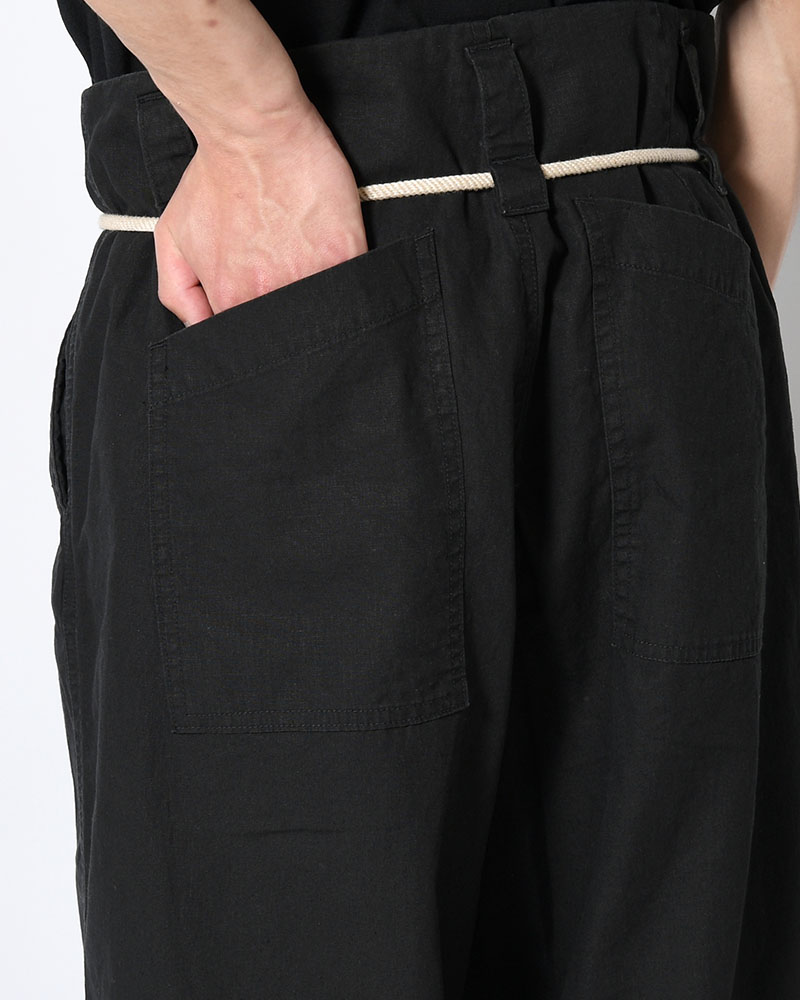 DRAWCORD PANTS -BLACK-