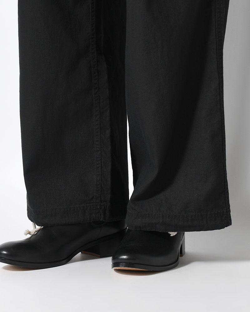 DRAWCORD PANTS -BLACK-